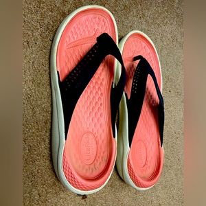 Croc flip flops